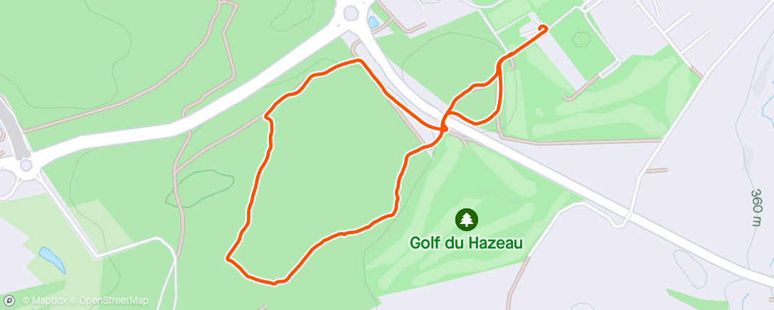 Mappa dell'attività Course à pied matinale
