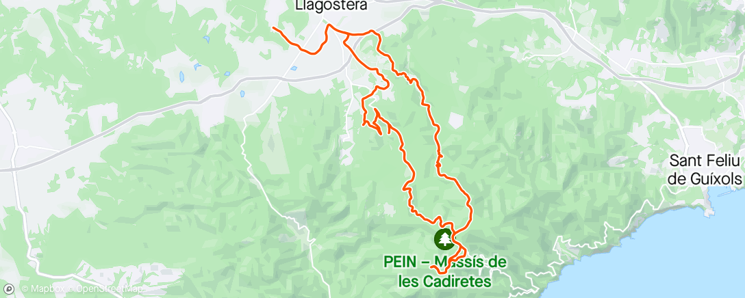 Map of the activity, Cadiretes