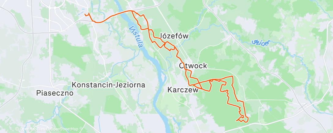 Map of the activity, Afternoon Ride 🥶