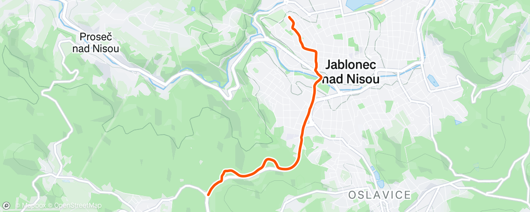 Map of the activity, Afternoon Walk