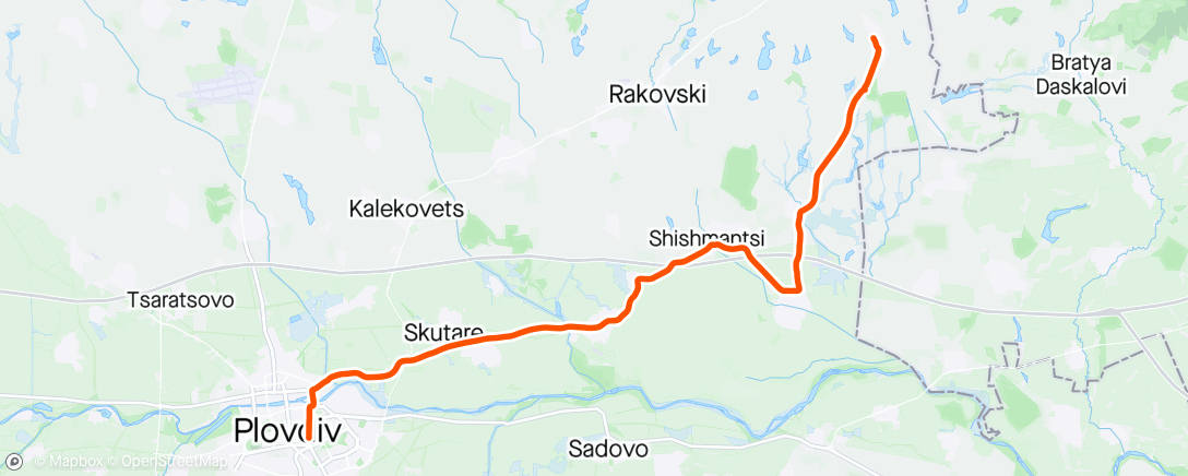 Mapa de la actividad (Вечерний велозаезд)