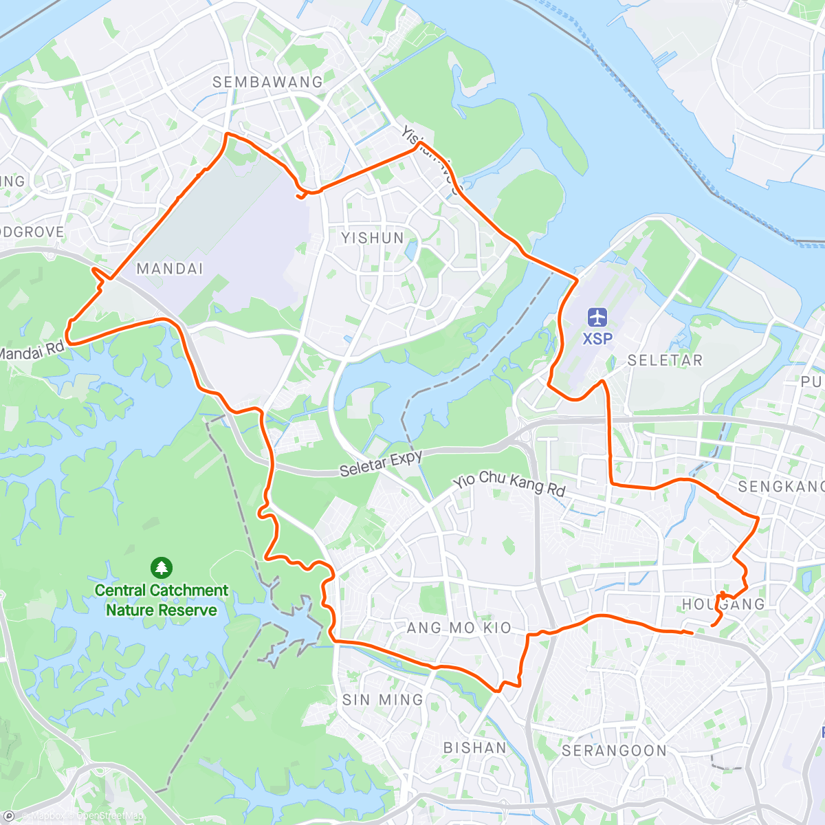 Map of the activity, Afternoon ride🚲