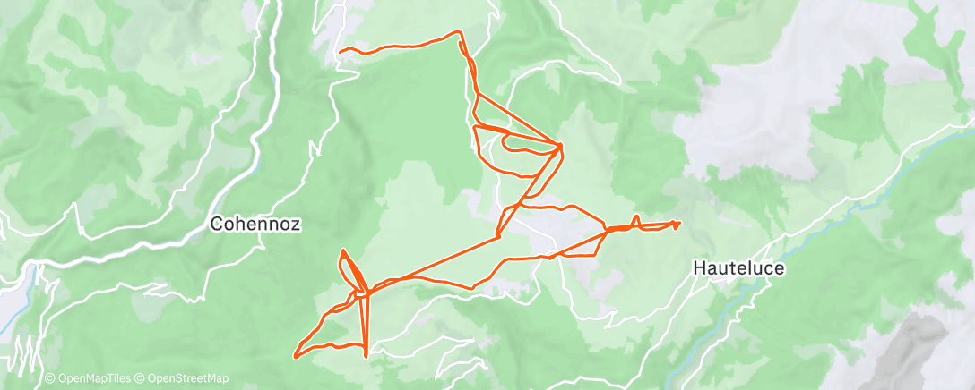 Карта физической активности (Ski alpin le matin)