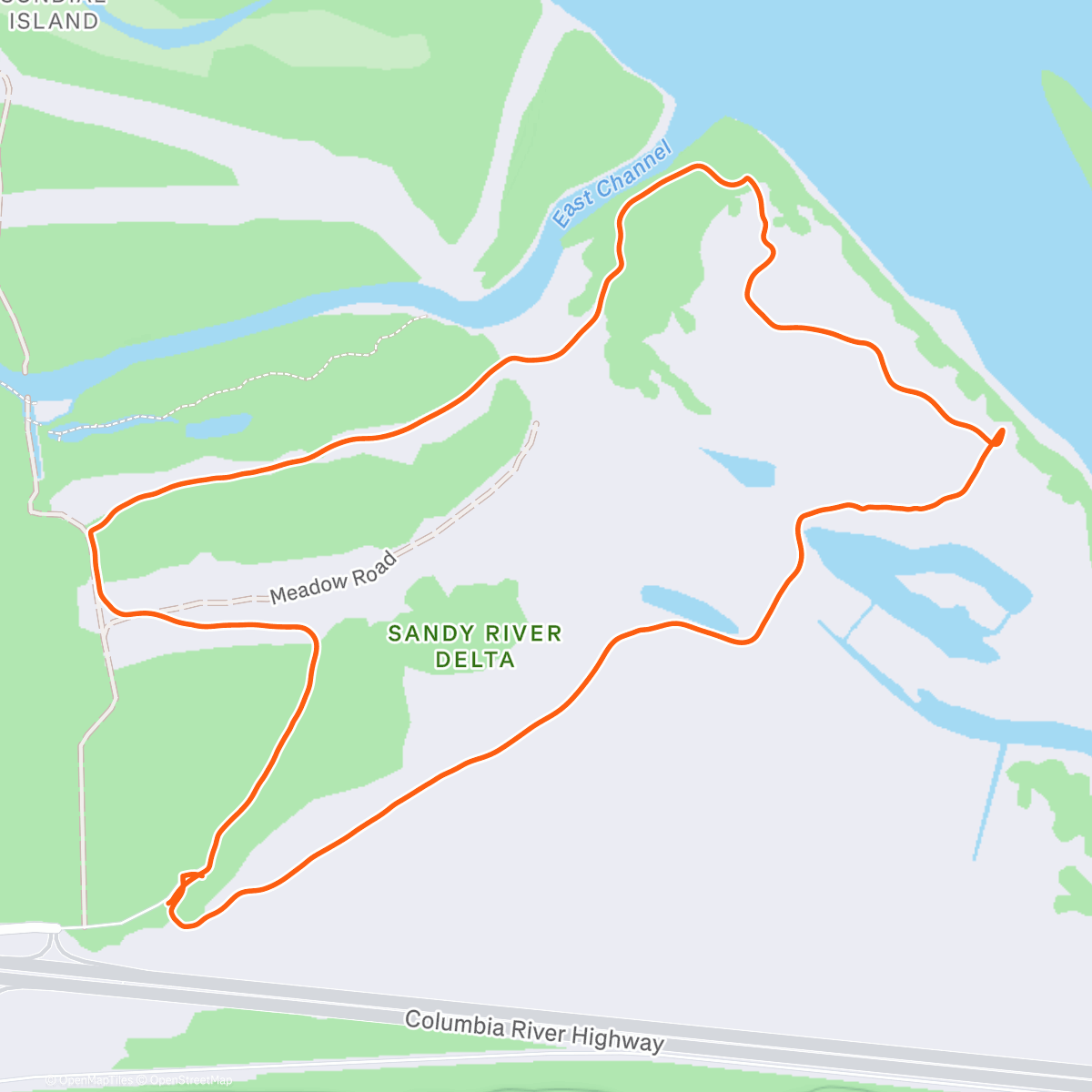 Map of the activity, Grandma got run over by an off leash dog