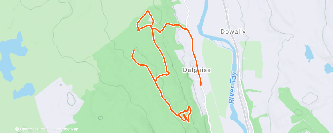Map of the activity, Dalmarnock