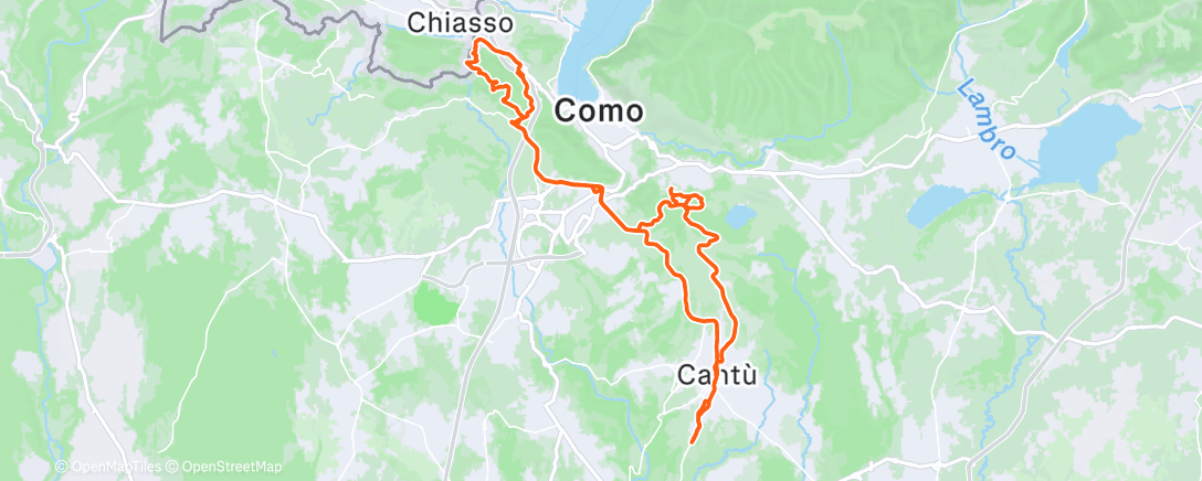 Map of the activity, Endurata power con Fabietto