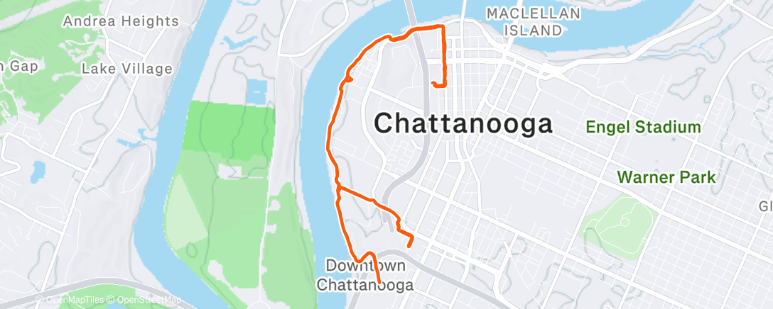 Карта физической активности (Morning Run)