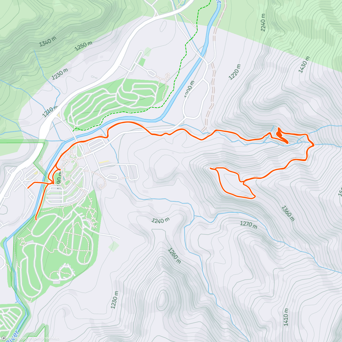 Map of the activity, Zion  Watchman Overlook