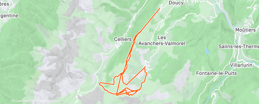 Map of the activity, New Year Skiing 2026: Day 1