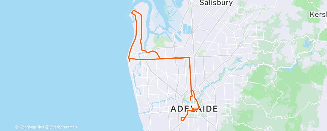 Map of the activity, Bike Ride