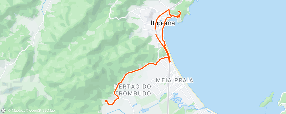 Map of the activity, Girinho pré prova , amanhã xco