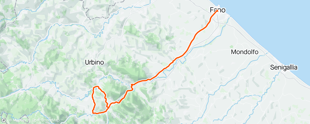 Map of the activity, Giro mattutino