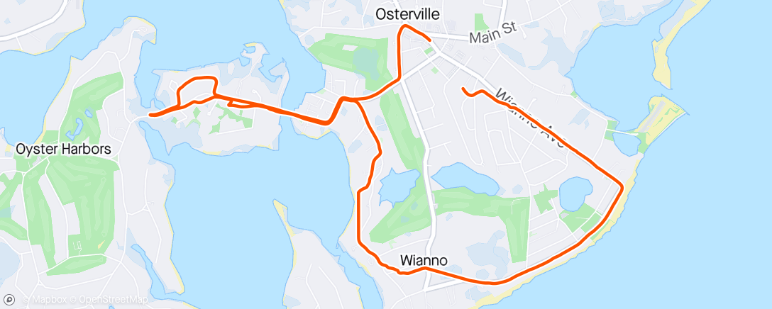 Map of the activity, Afternoon Ride