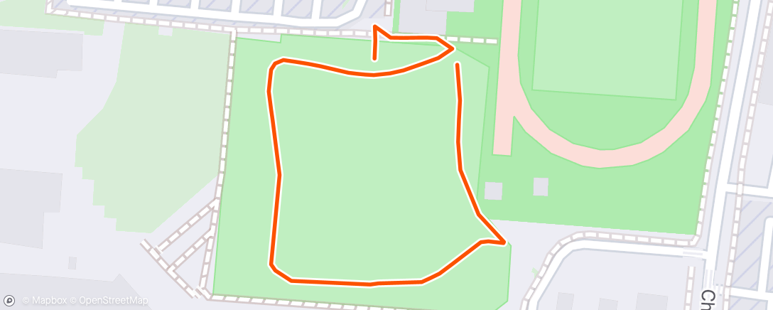 Map of the activity, Afternoon Run