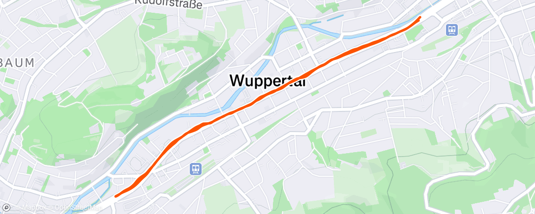 Map of the activity, Running