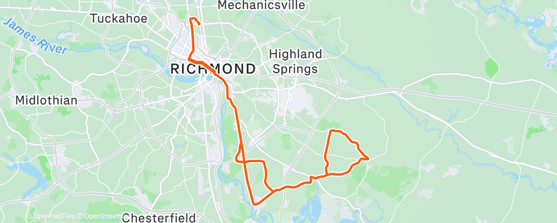 Map of the activity, 4x10’ lead outs for Arielle 🫡