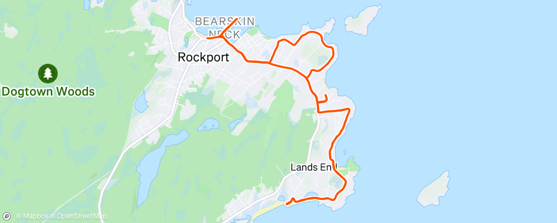 Map of the activity, Morning Run