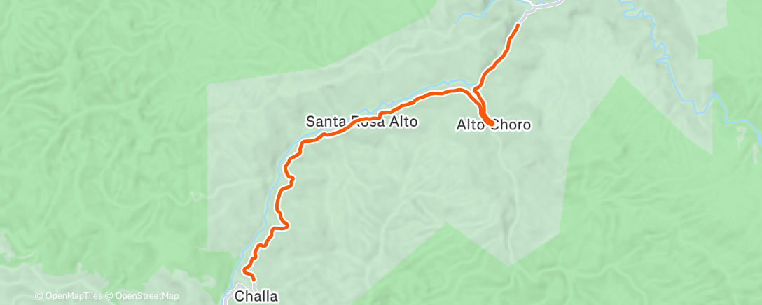 Карта физической активности (ROUVY - Yungas | Bolivia)