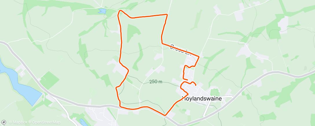 Map of the activity, Afternoon Walk