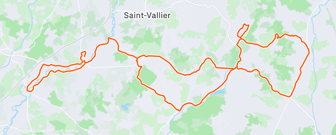 Map of the activity, Le Mt St Vincent 2025