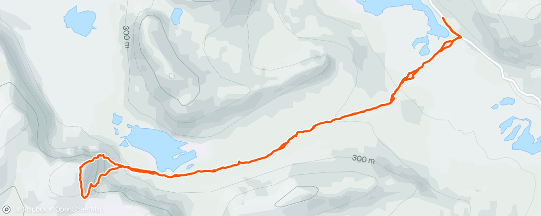 Map of the activity, Climbing on the Fhid mister with James
