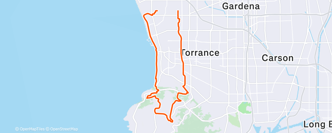 Map of the activity, Morning Ride