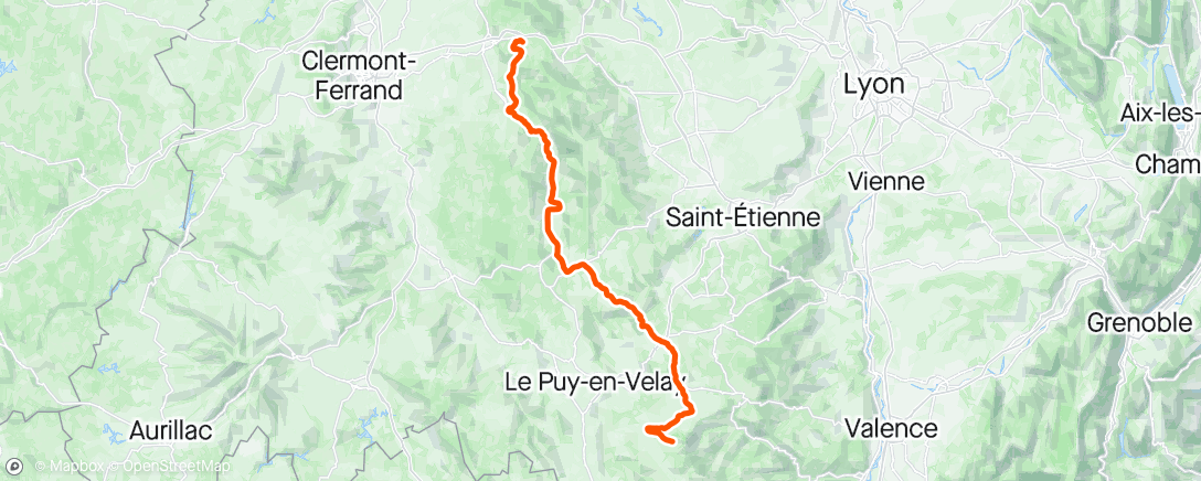 Map of the activity, Dauphine 2024 - stage 3