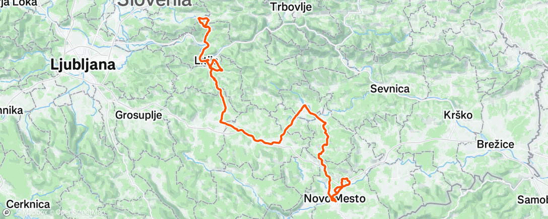 Map of the activity, 5/5 Tour Slovenia 🇸🇮
