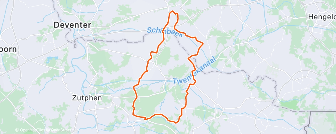 Map of the activity, Morning Ride