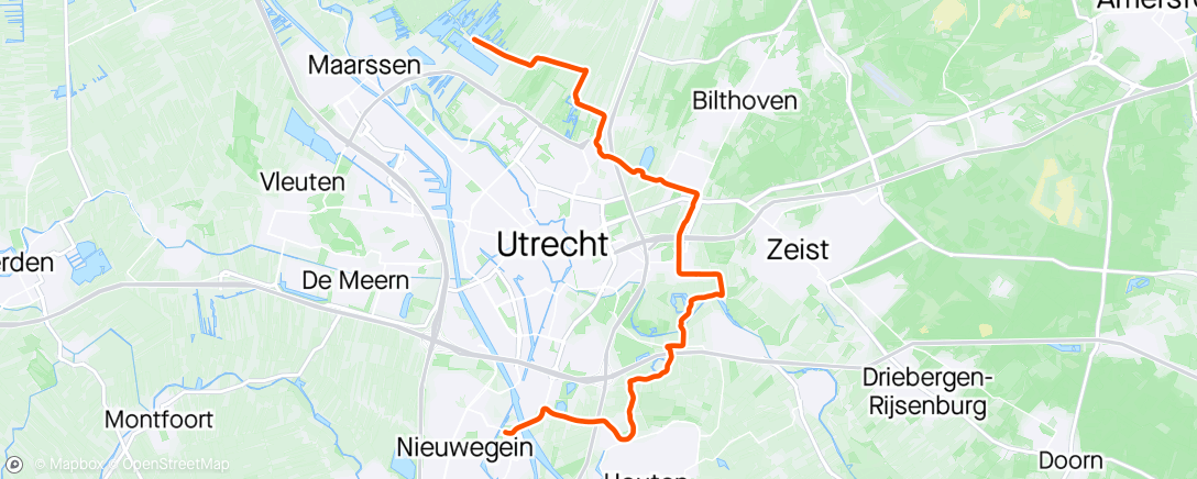 Map of the activity, FulGaz - Around Utrecht