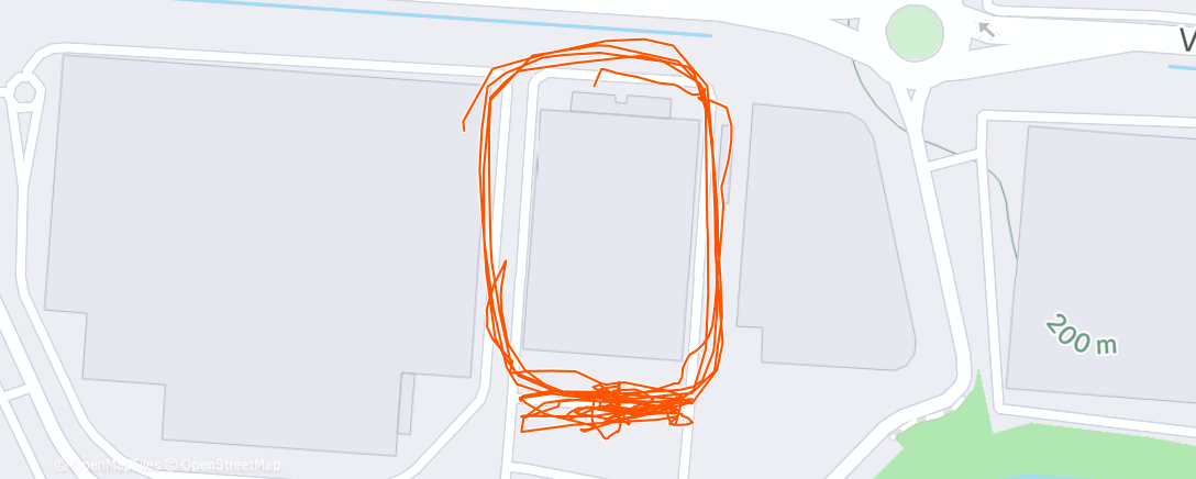 Map of the activity, Allenamento pomeridiano