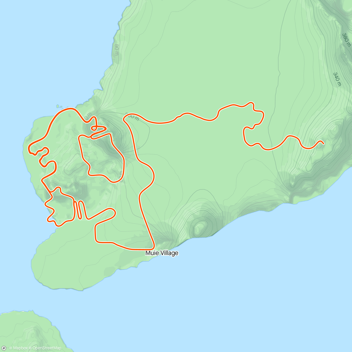 Map of the activity, Zwift - 45m - 4x5 Sweetspot in Watopia