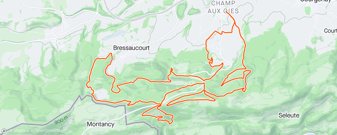 Map of the activity, Bambée jurassienne 2/2 
Joli week-end choc au Trail du Mont-Terrible
