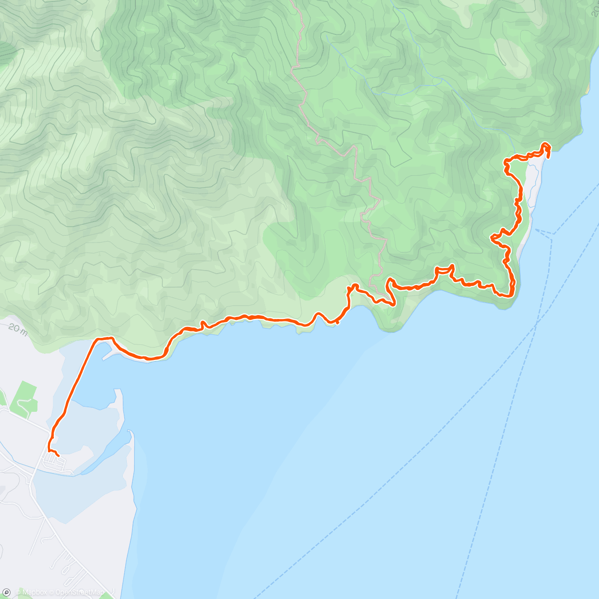 Mapa da atividade, Abel Tasman