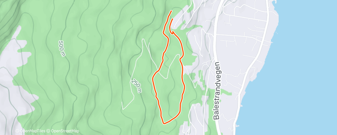 Map of the activity, Middagstur med Turid