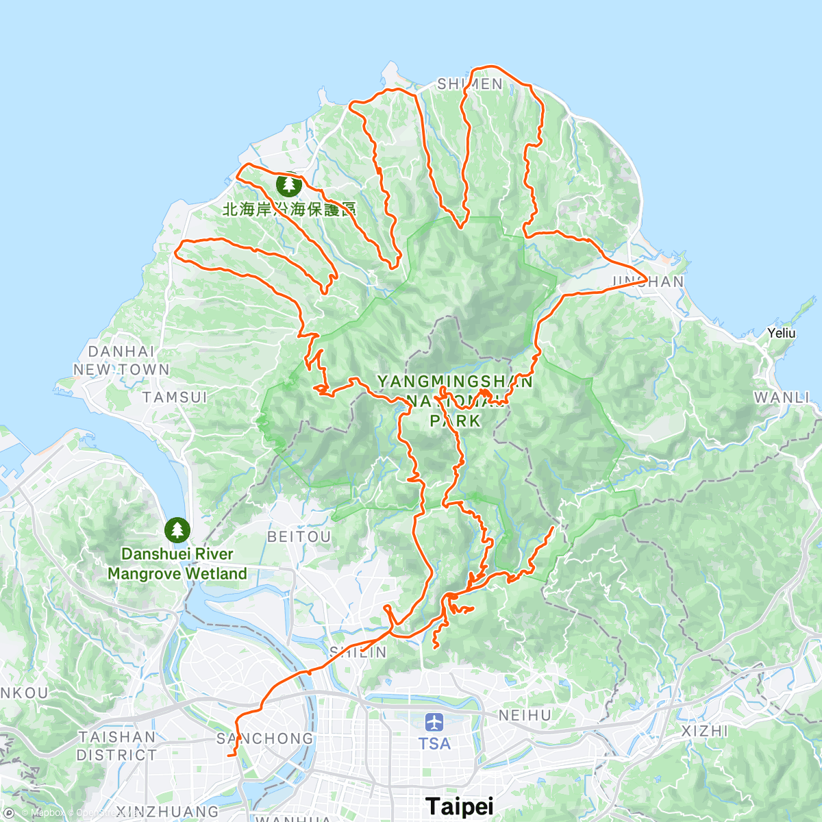 Map of the activity, Morning Ride