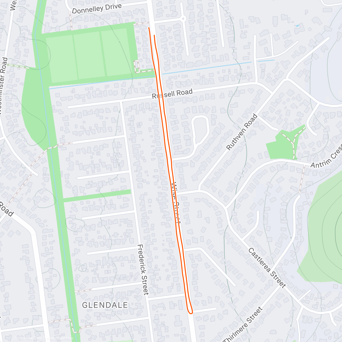 Map of the activity, Outdoor walk