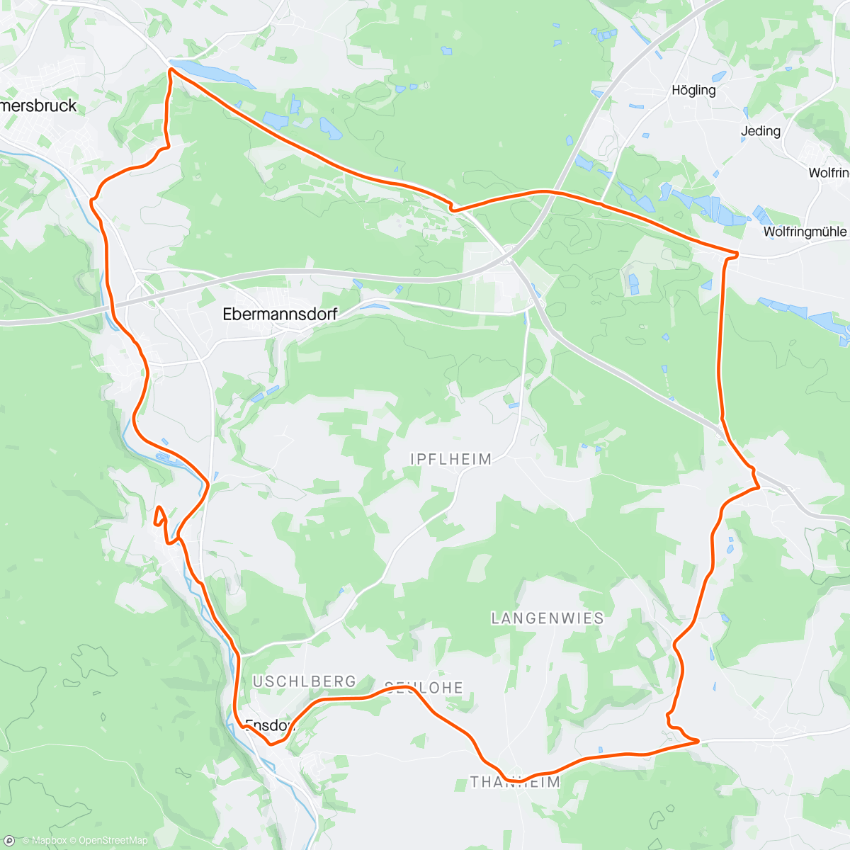 Mappa dell'attività Zwischen-Regen-Ründerl