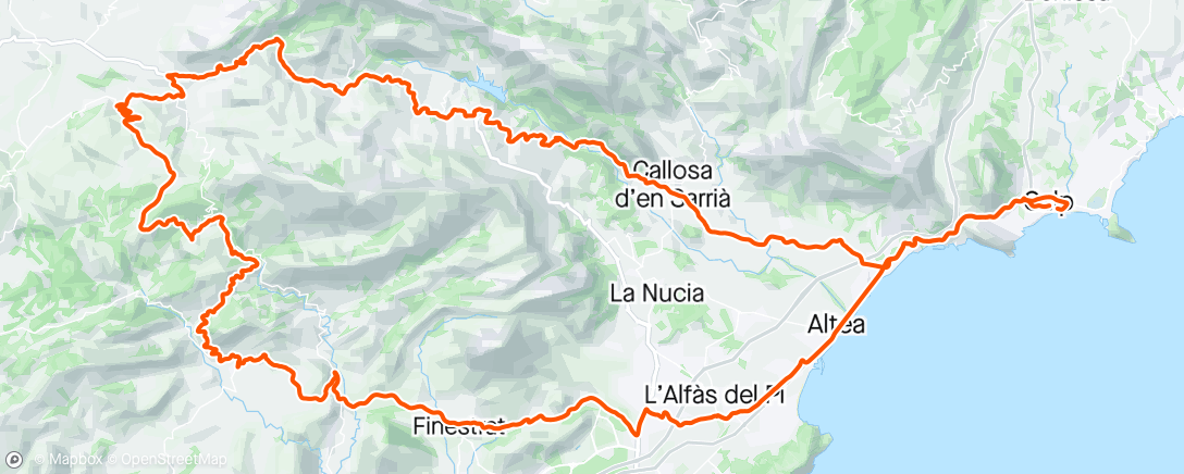 Map of the activity, 5HRide