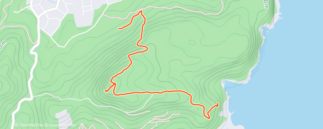 Map of the activity, Lunch Walk