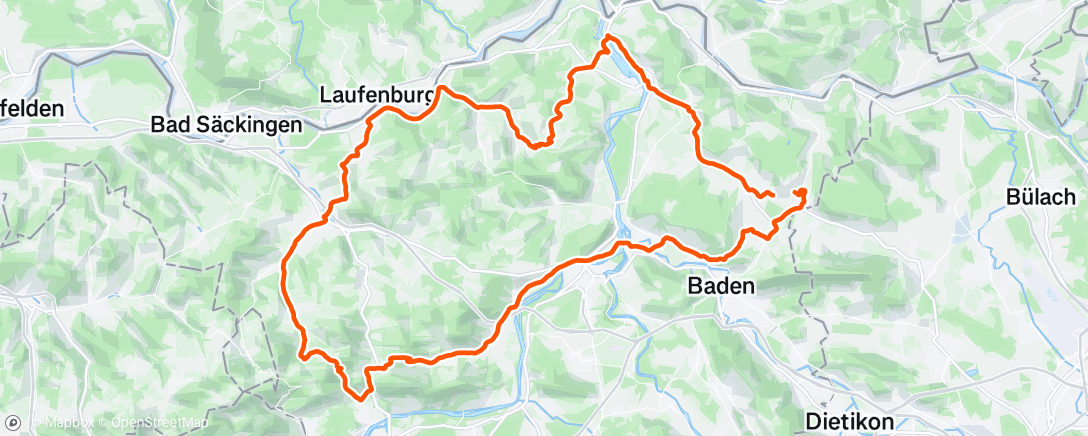Map of the activity, Morning Ride