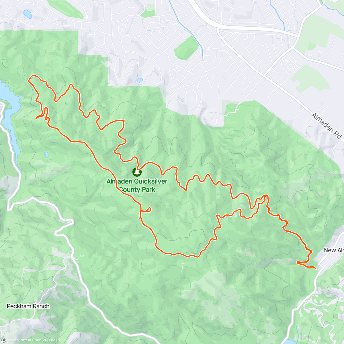 Map of the activity, French press coffee ride