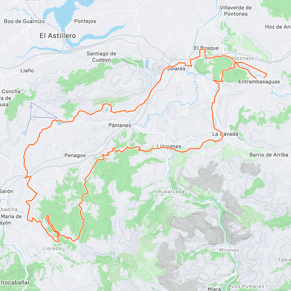 Map of the activity, Empezando el año con 2 buenos amigos! 💪🏻💪🏻💪🏻