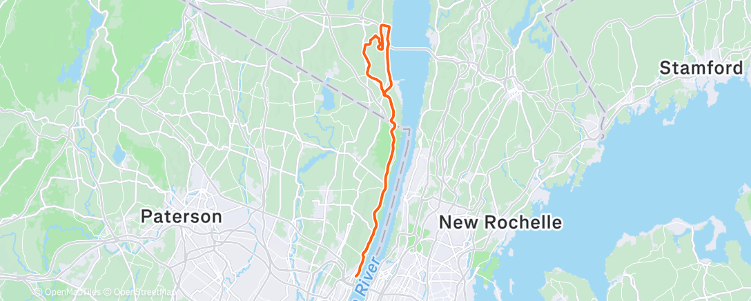 Map of the activity, Vuelta ciclista por la mañana