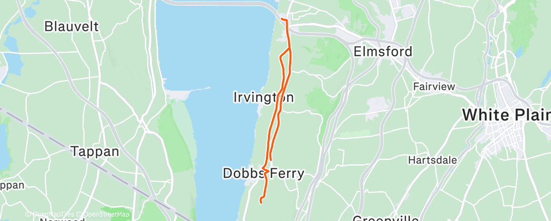 Map of the activity, Morning Run