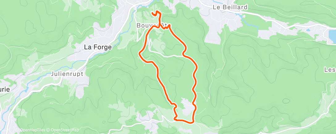 Map of the activity, La classique du Haut du tôt 😀