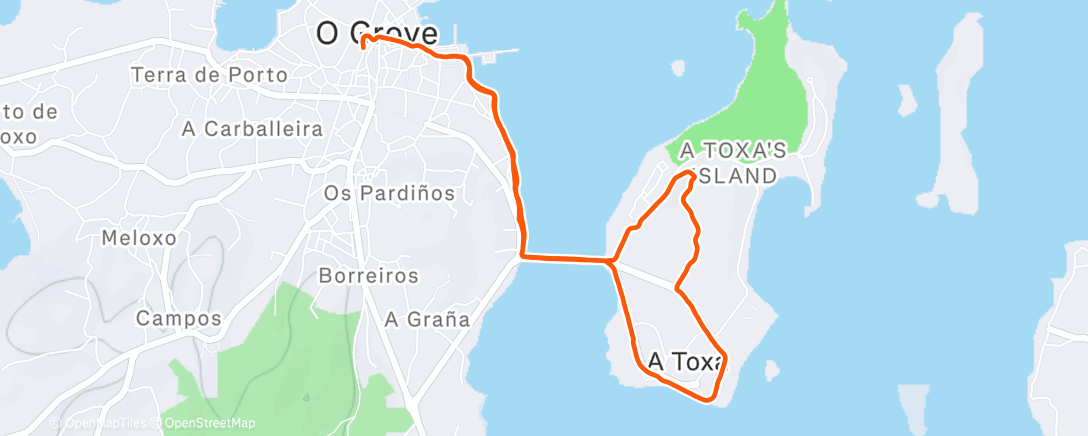 Map of the activity, Morning Run