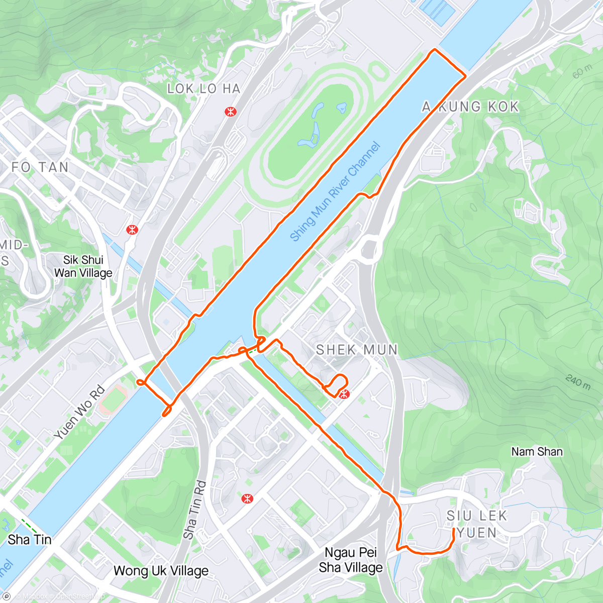 Map of the activity, 跑完先落雨