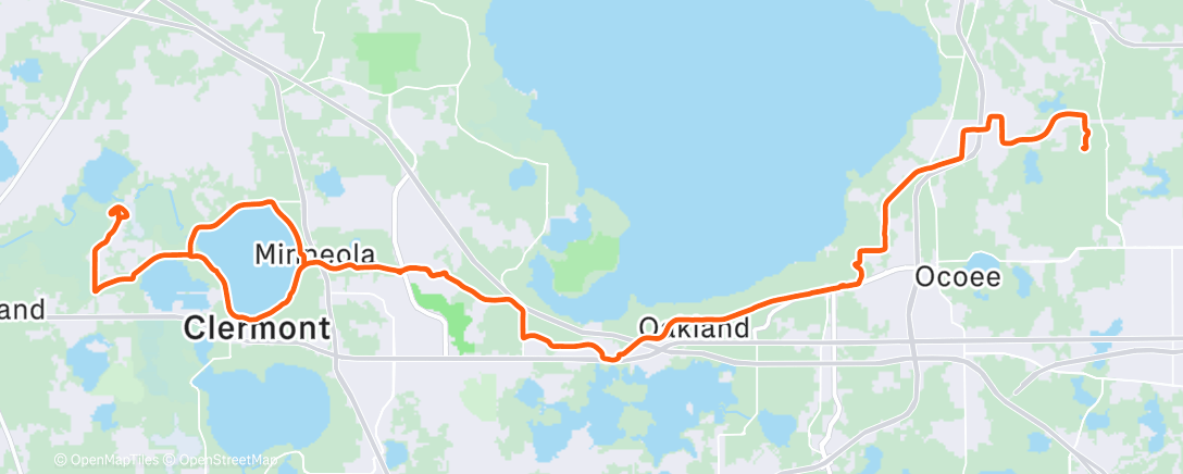 Map of the activity, Morning Ride