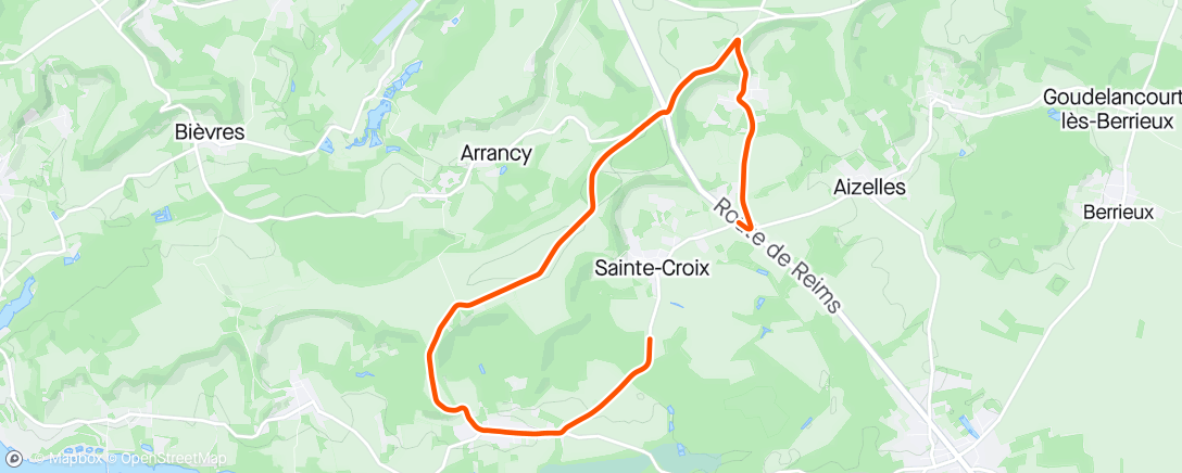 Map of the activity, First short test after ACL surgery